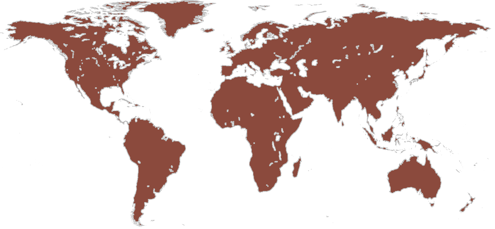 World map showing the countries Social Imli has delivered projects in