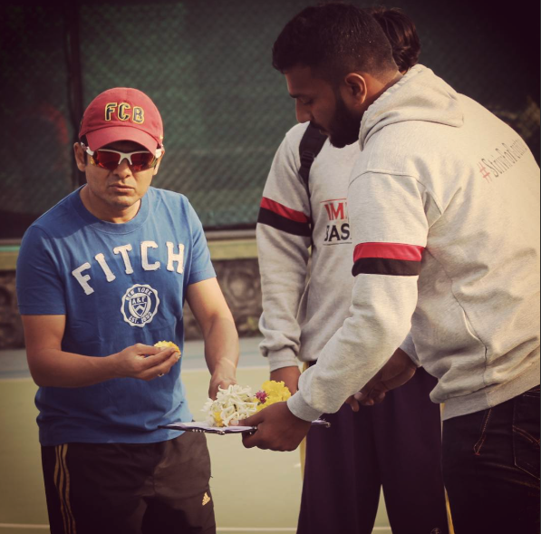 Social Imli at a sports event