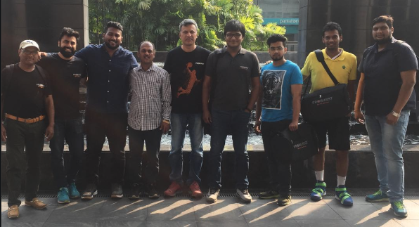 The Social Imli team with a client group