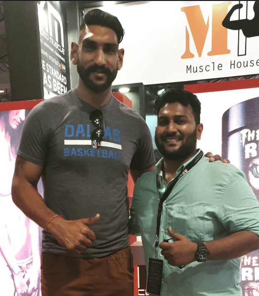 Social Imli at a fitness expo