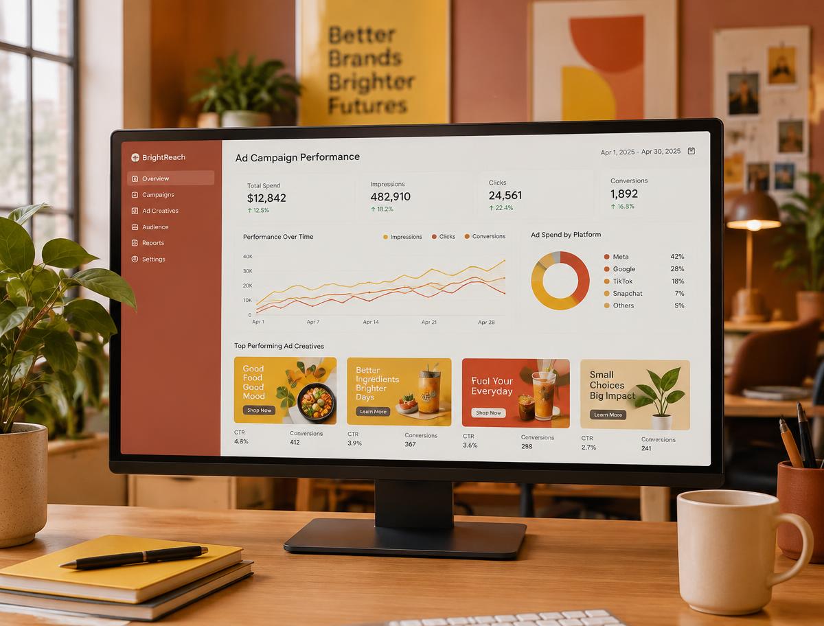 Ad campaign performance dashboard managed by Social Imli